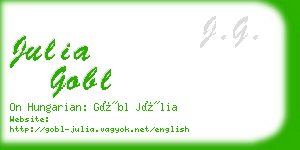 julia gobl business card